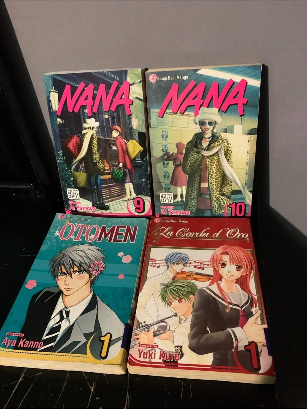 Vintage Shojo Manga Book Lot Of 4 Nana Volume 9 & 10, Otomen & La Corda D’Oro